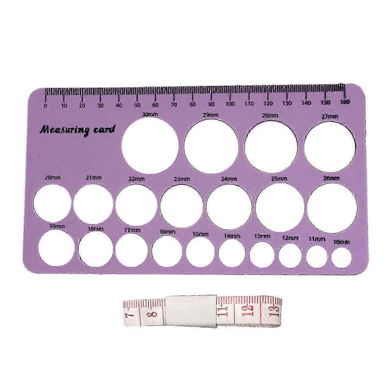 Silicone Nipple Measuring Card Breast Pump Flange Circle Ruler Sizi...