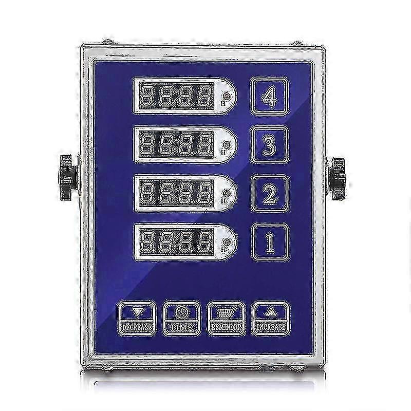Loud Alarm Stainless Steel 4 Channel Kitchen Timer
