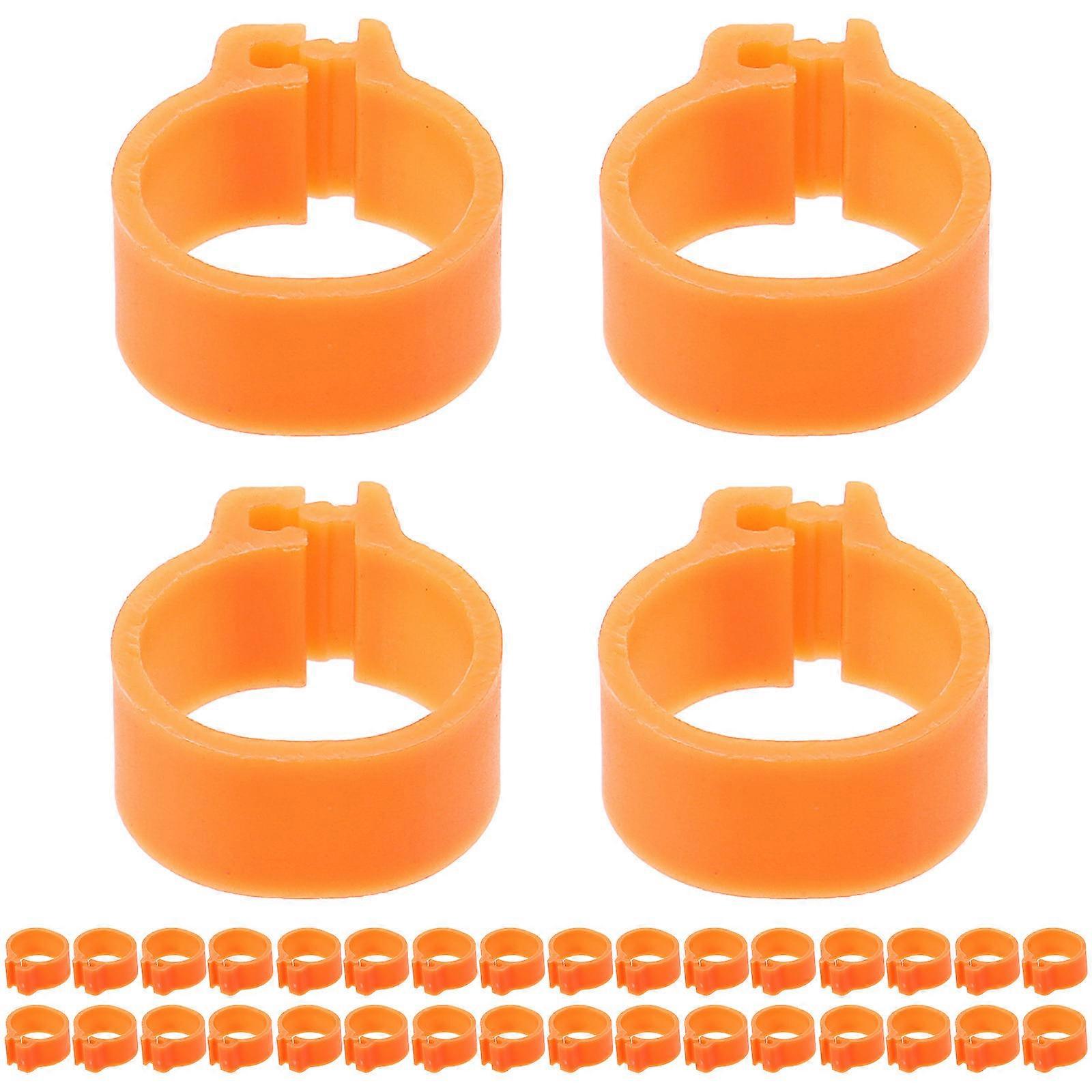 100pcs Durable Pigeon Foot Band Rings for Bird Identification – Lightweight, Portable, Easy to Store and Carry