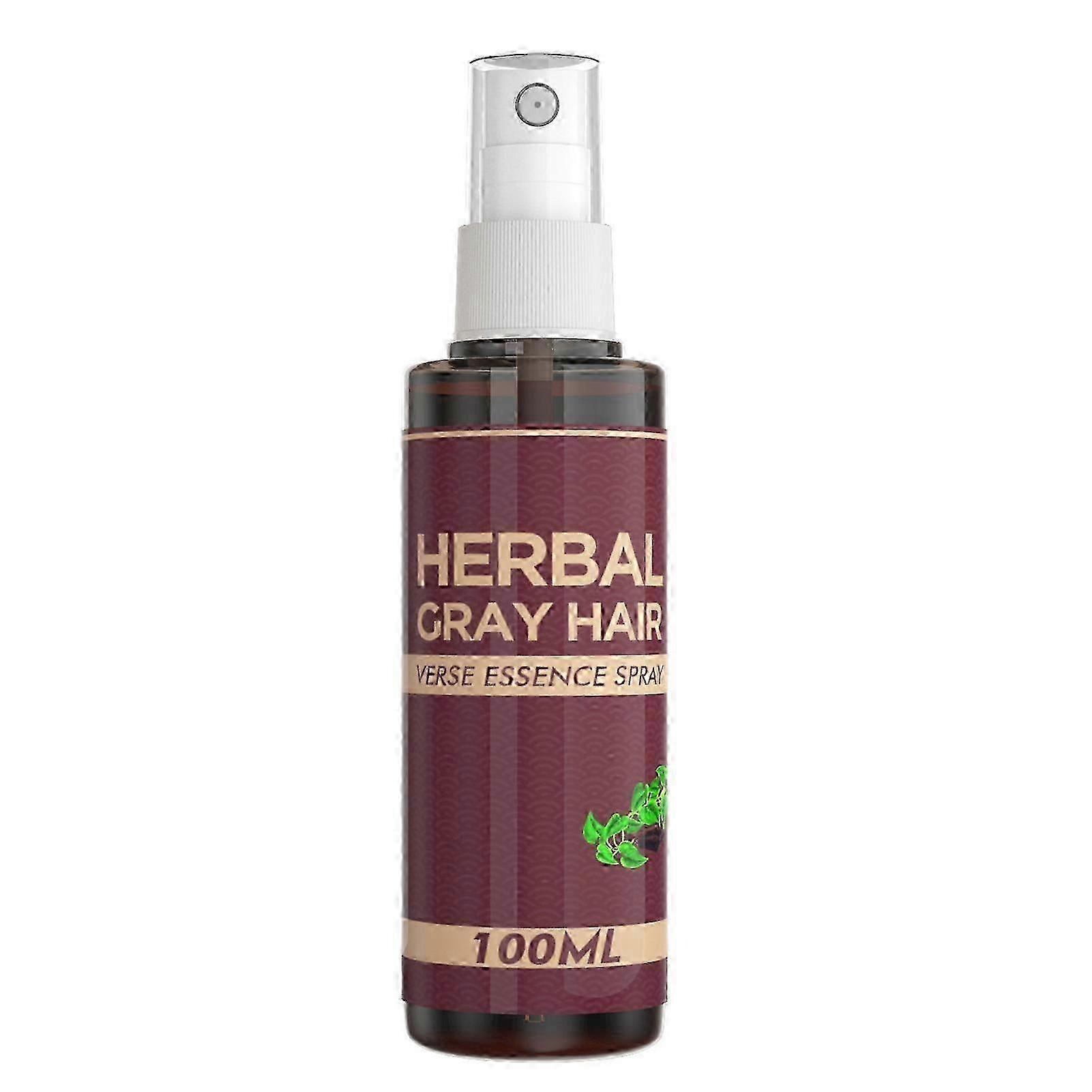 Herbal Grey Hair Spray - Quick & Gentle Natural Solution for Grey H...