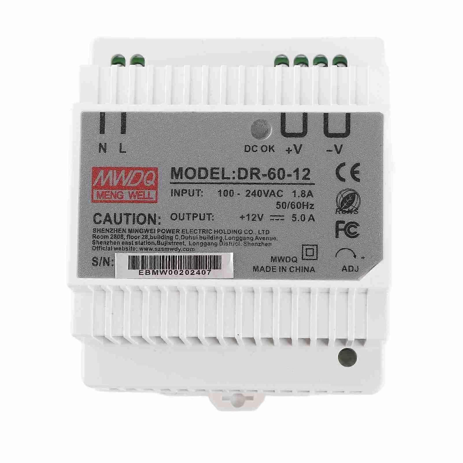 DR-60-12 Power Supply High Accuracy Single Output PWM Din Rail 60W