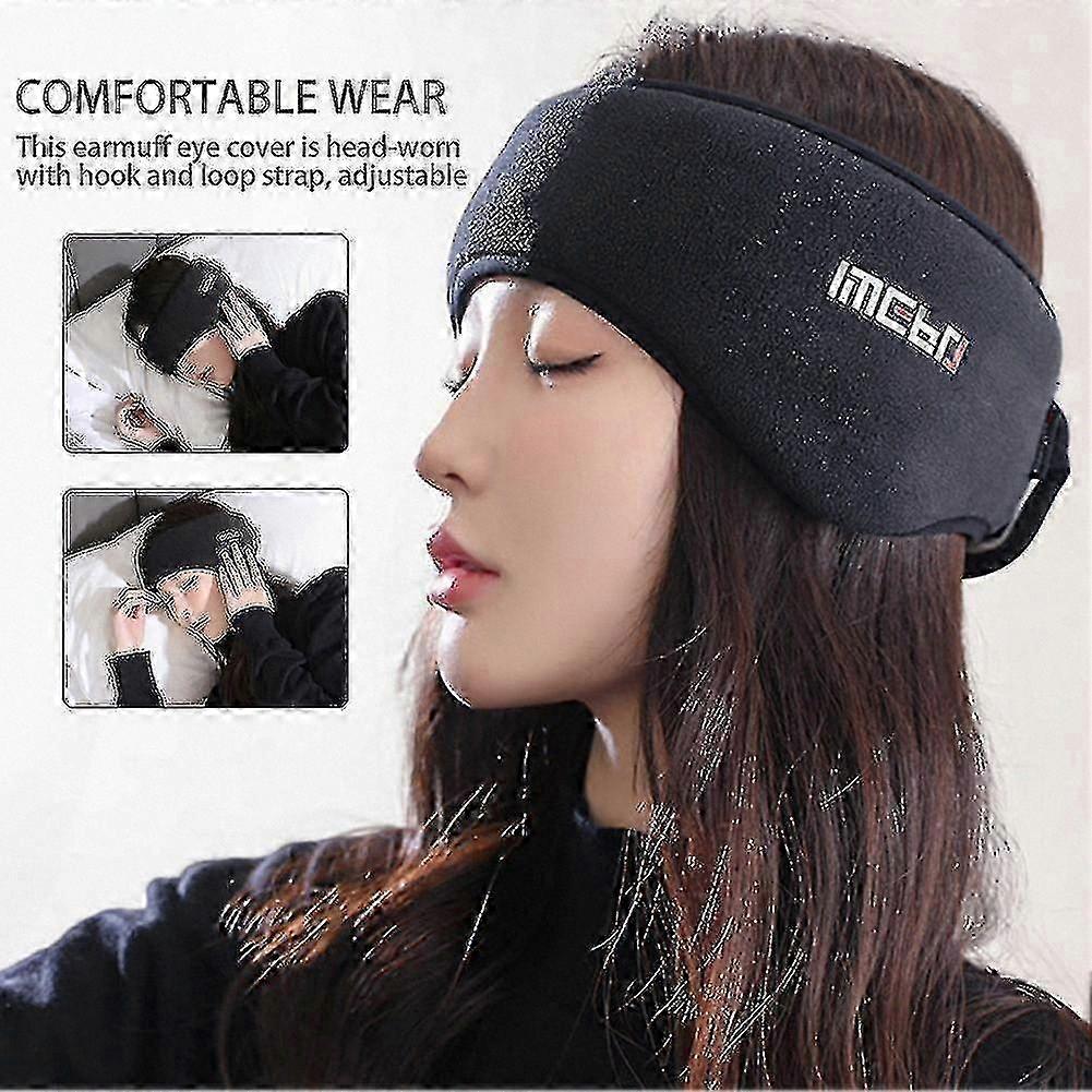 Soft Noise Cancelling Earmuffs with Ear Plugs and Eye Cover Set for Nap Soundproofing