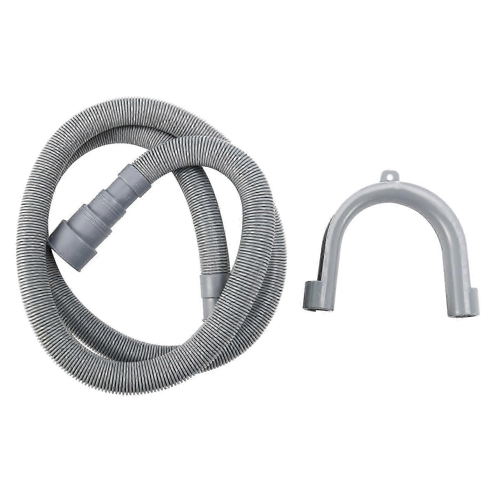 Dishwasher Drain Hose Extension Kit with Bracket Set for 5ft Length (Up to 59 inches) - Machine Hose Extension Pipe for Machines