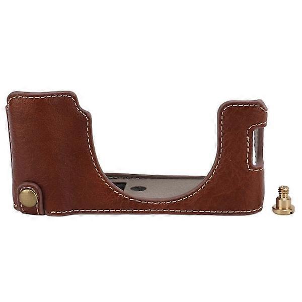 Camera Case PU Material Fit Design Robust Structure Retro Exquisite Camera Protection for X100V Brown