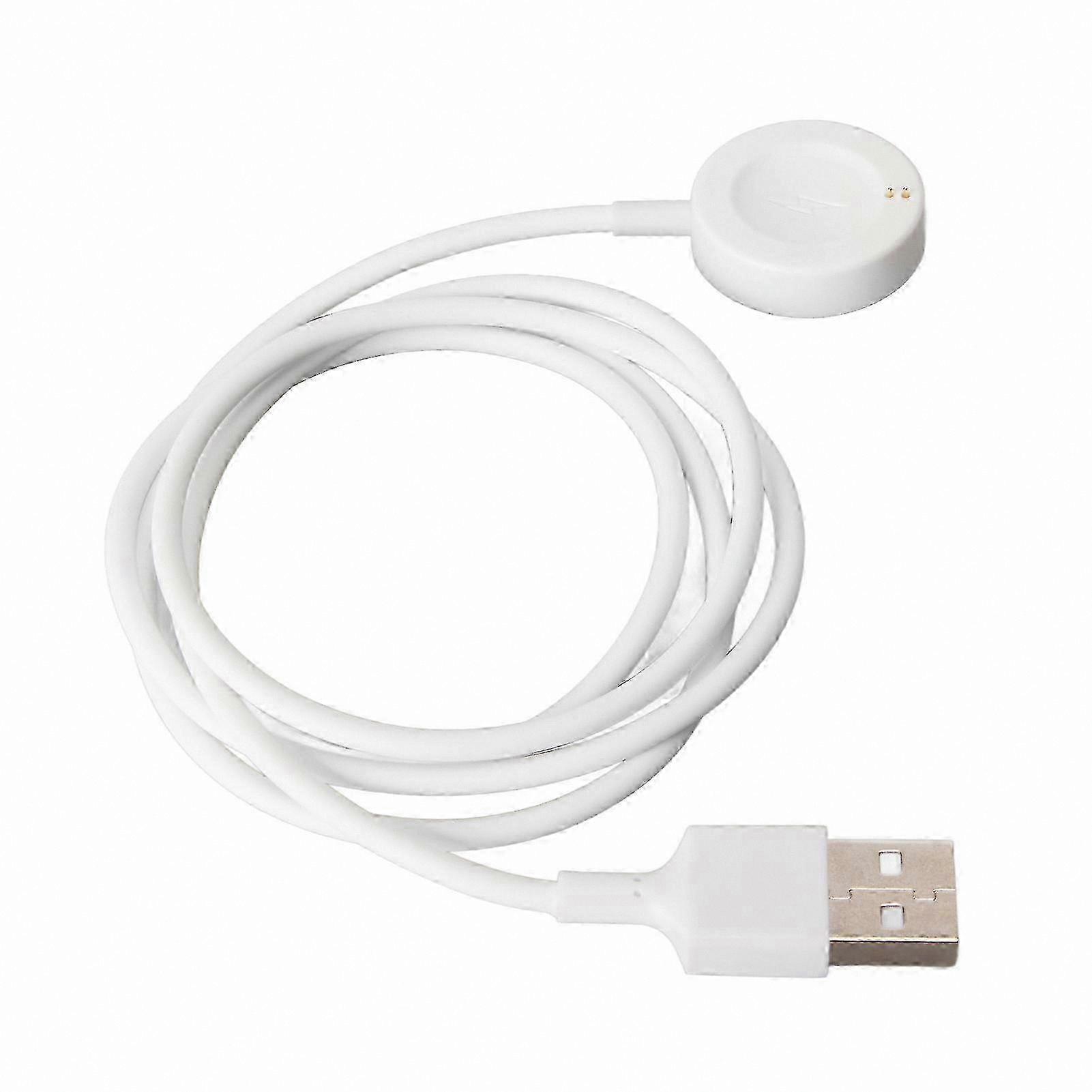 Magnetic Charging Cable for Gen 6/5/4/5E Smartwatches with White Connector, Compatible with Multiple Models