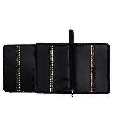 72-Slot Folding Pencil Case Porous Student Art Painting Painted Lea...