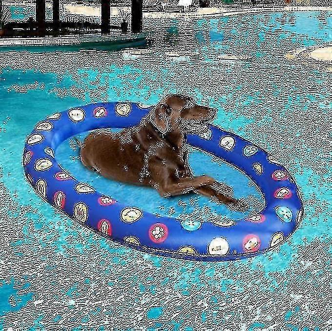 犬用プールフロートインフレータブルペットマットラージ