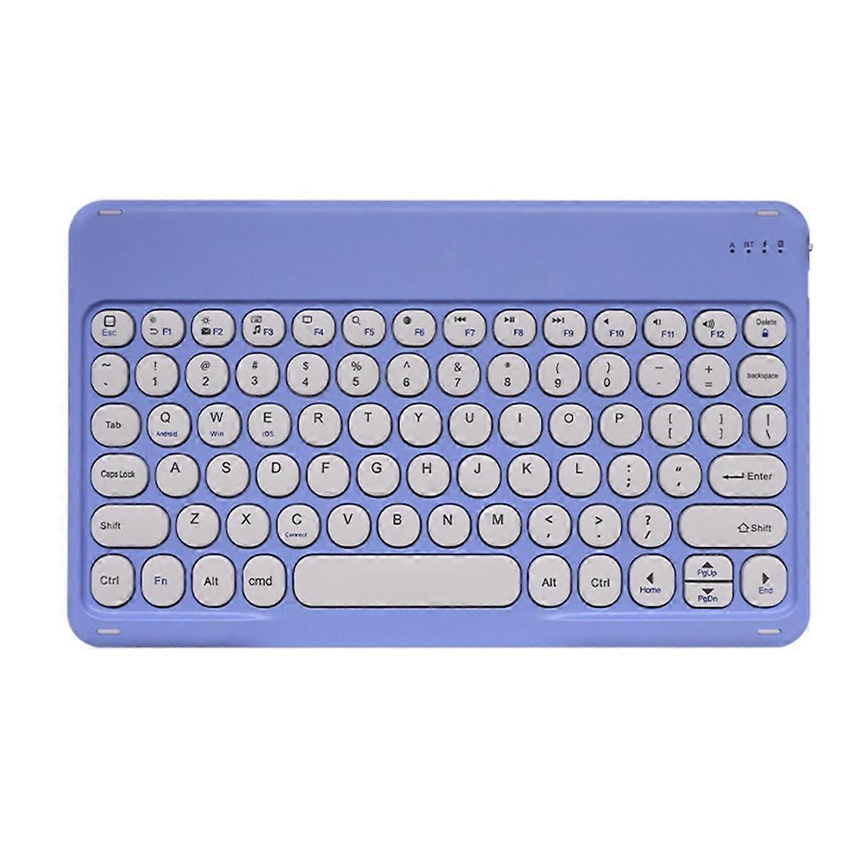 10 inch Wireless Bluetooth Keyboard Round Key Silent Keyboard pentru Tablet Laptop Bluetooth Keyboard