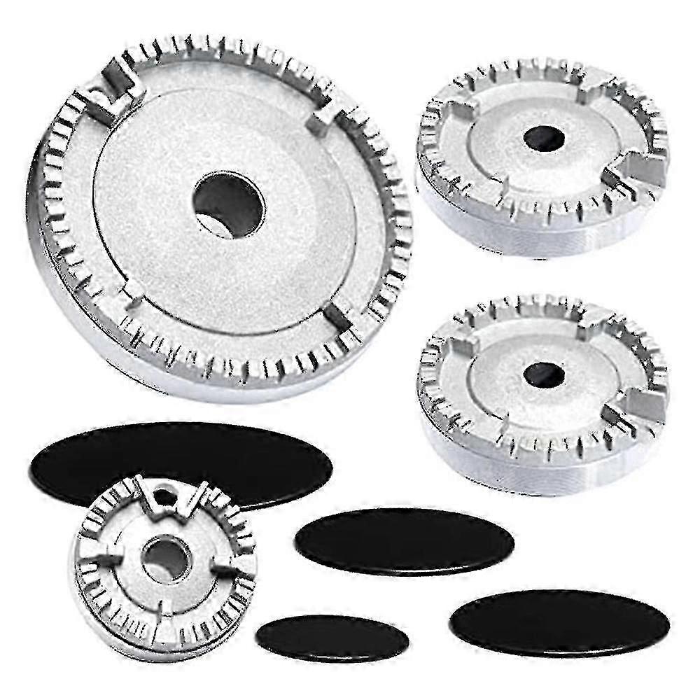 Hob burner crown for universal gas cooker with flame cap