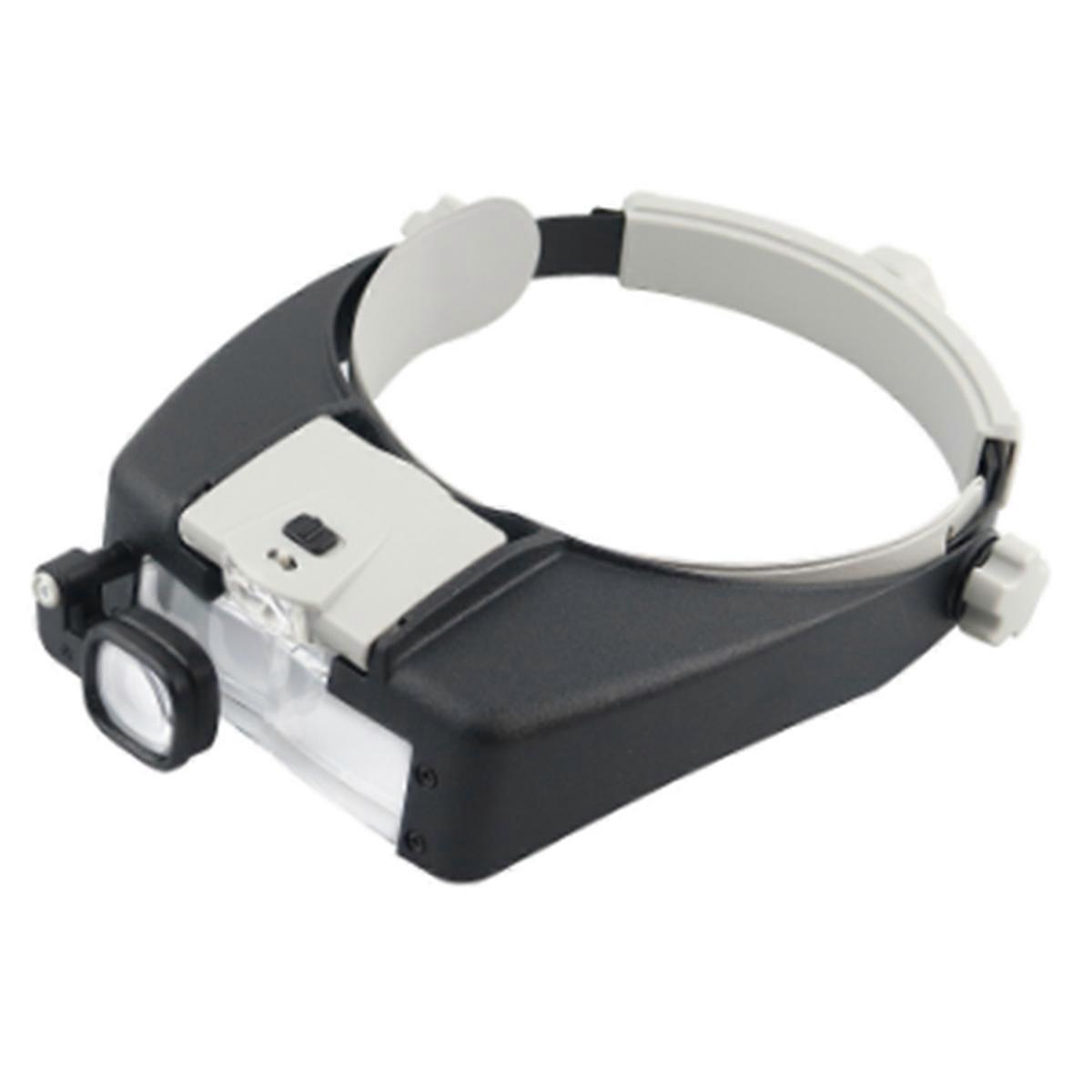 LED Headband Headset Head Lamp Light Jeweler Magnifying Glass Loupe