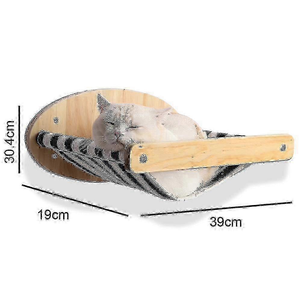 Cat Climbing Shelf Wall Moted Four Step Stairway With Sisal Scratching Post For Cats Tree Perch Platform Jumping Furniture
