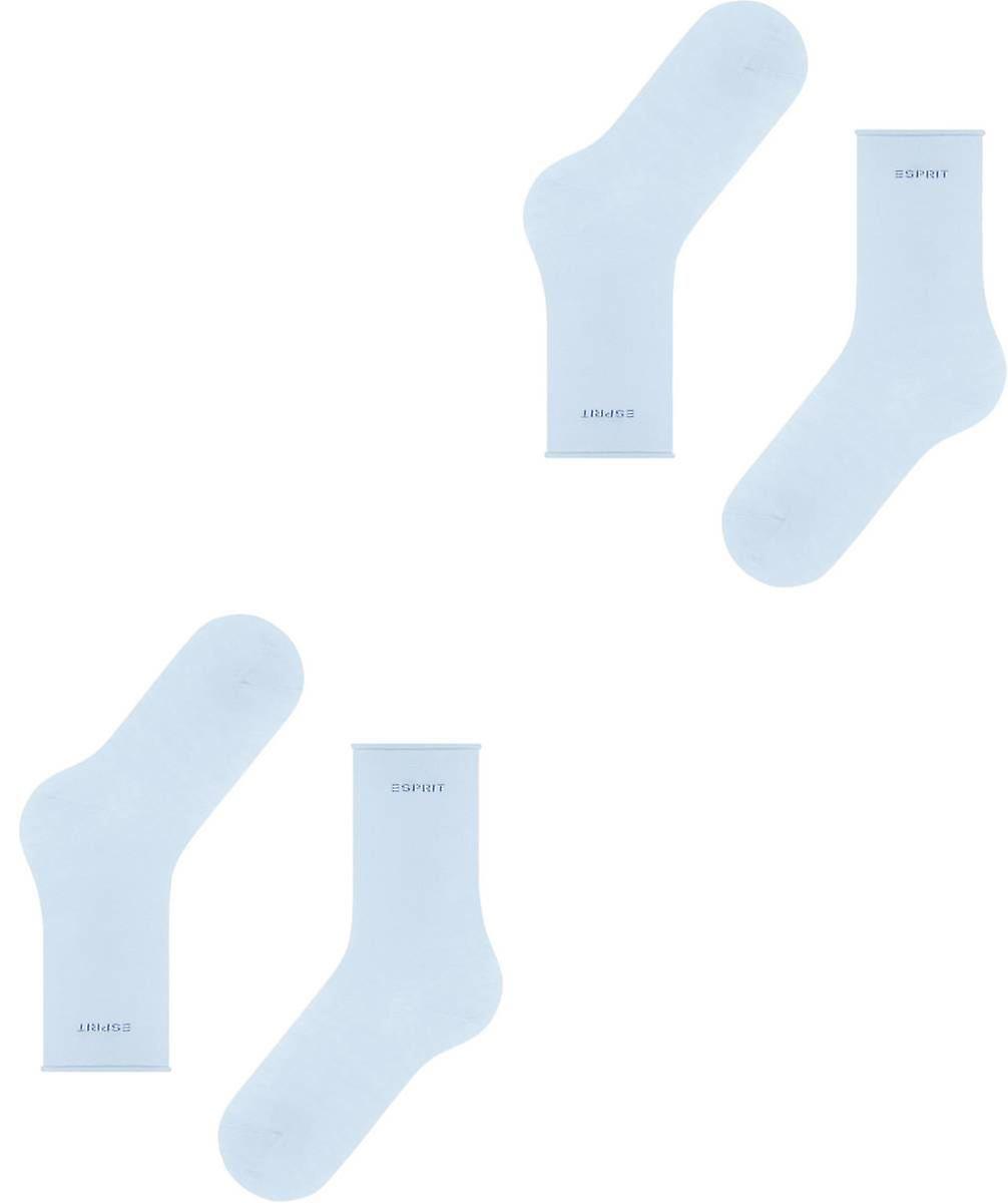 Esprit Basic Pure 2 Pack Socks - Powder Blue