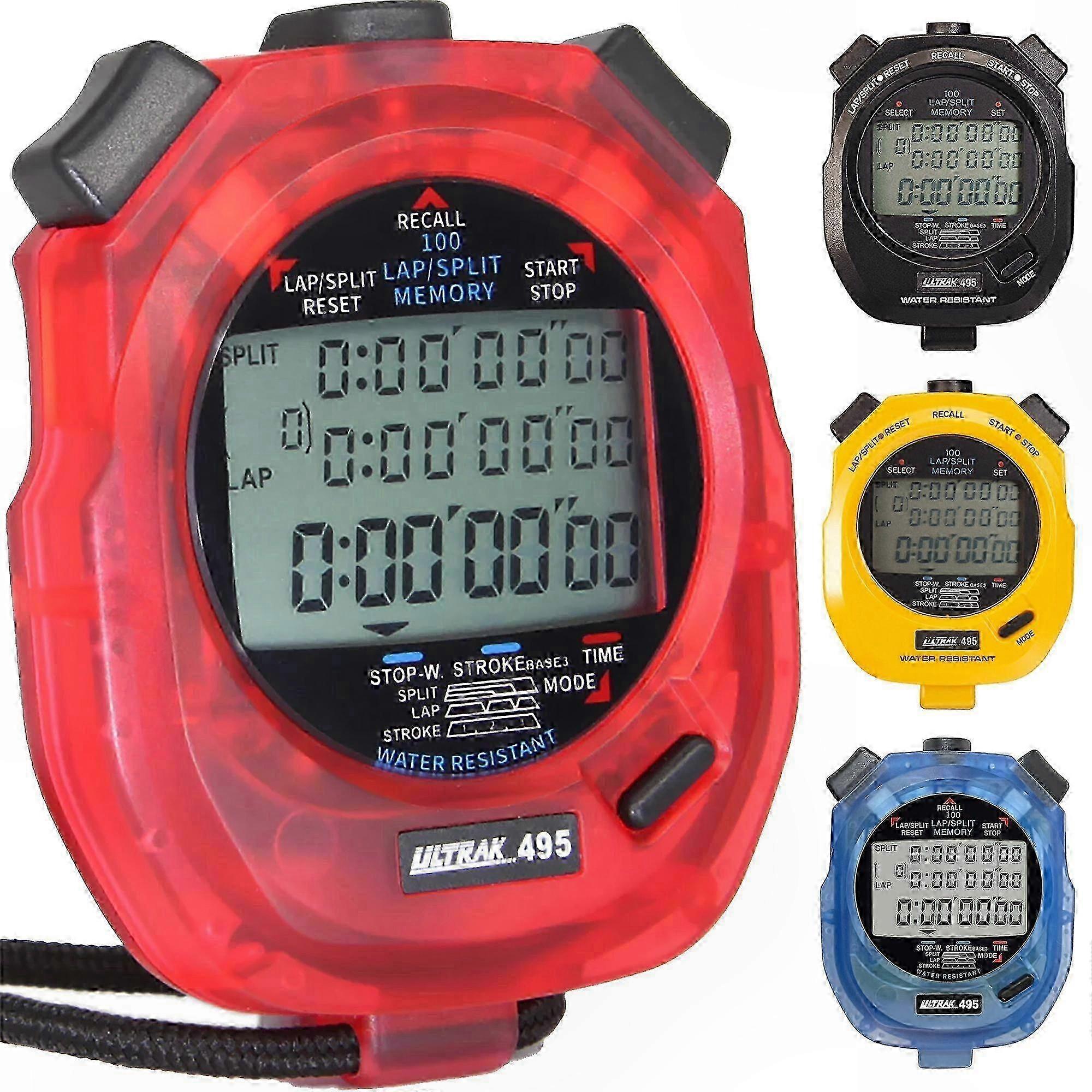 Dual Split Race Timing Stopwatch 495-100 for Accurate Performance Measurement