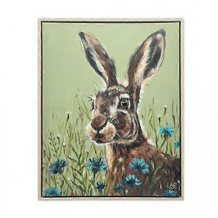 Louise Brown Hazel Hare Canvas Print