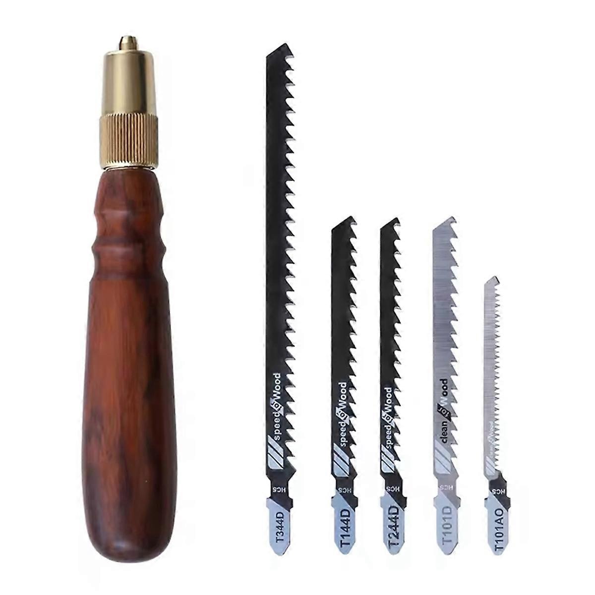 Mini Hand Saw Set with High Carbon Steel Coarse & Fine Tooth Saw Blade for Cutting Wood with Replac