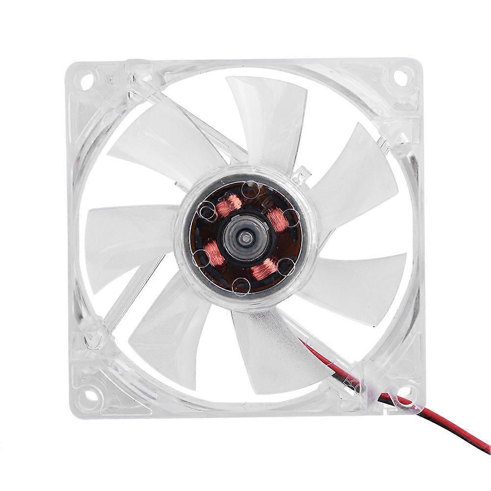 80mm LED Light 12V 4Pin Mute PC Case Cooling Fan Computer Cooler Colorful