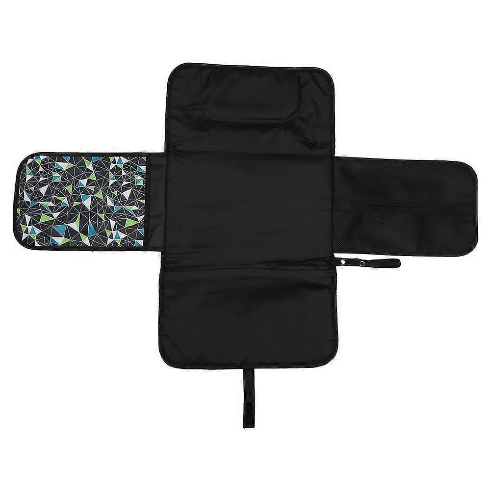 Portable Waterproof Baby Diaper Changing Pad Travel Home Changing Mat (Colorful Pattern)