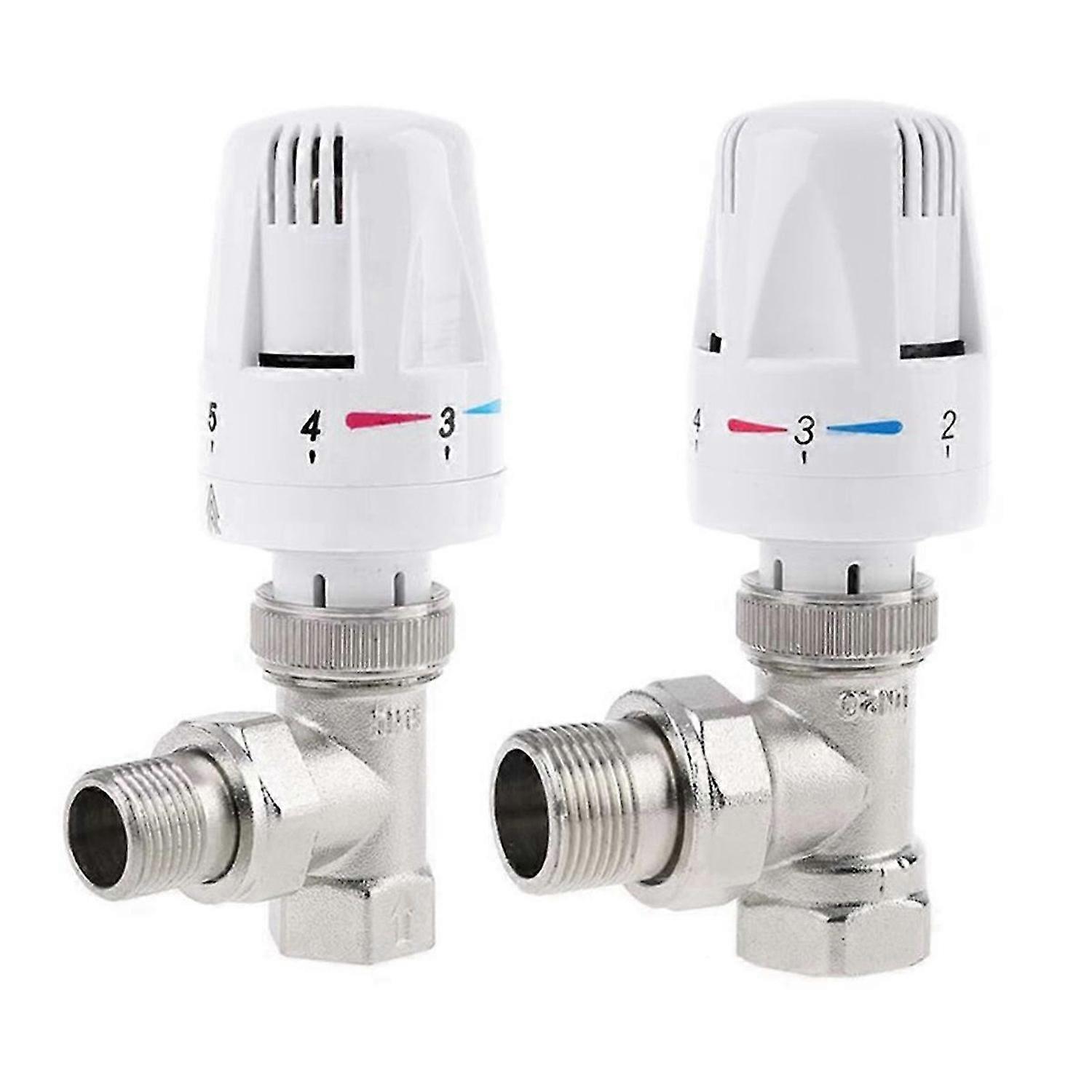 Automatic Thermostatic Radiator Control Valve G1/2 inch Angle Valve