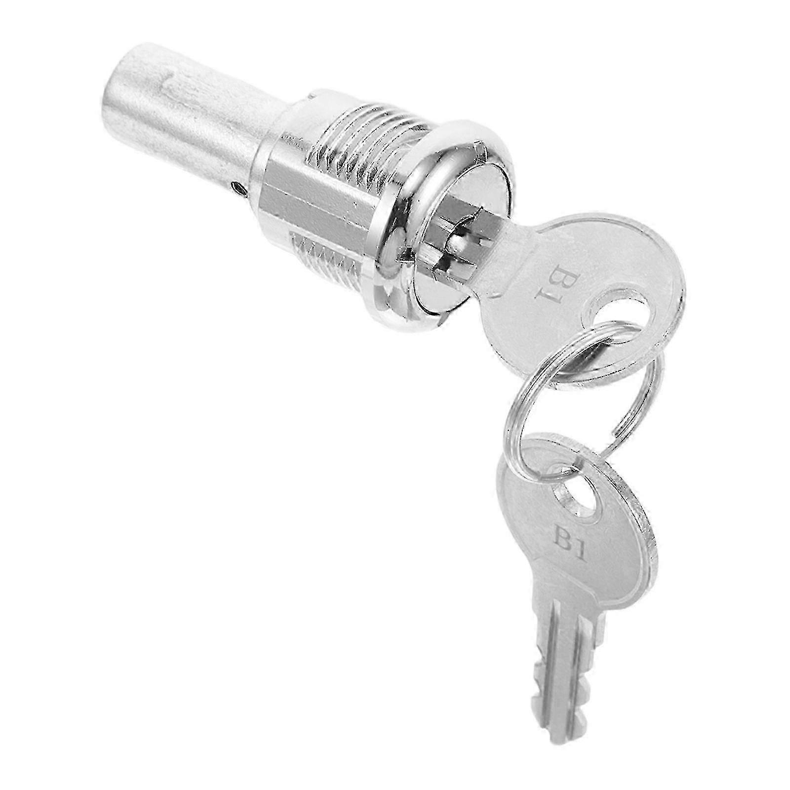 1 Set Of Vending Machine Lock Replacement Universal Cylinder Lock For Gumball Machine Secure Metal Lock And Key Assembly For Candy Dispenser