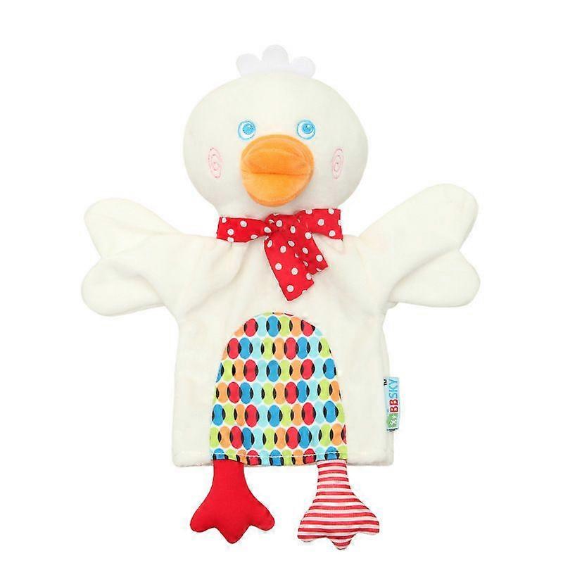 Animal Hand Puppet Toys Set Monkey Frog Duck Plush Interactive Educational Toys For Babies Toddlers