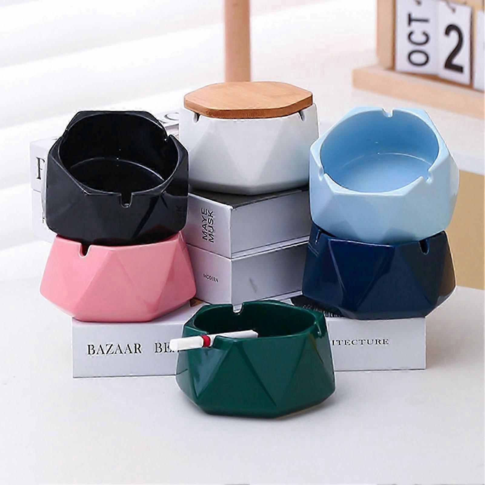 Outdoor Ashtrays with Lid Home Decorative Desktop Ashtrays for Restaurant
