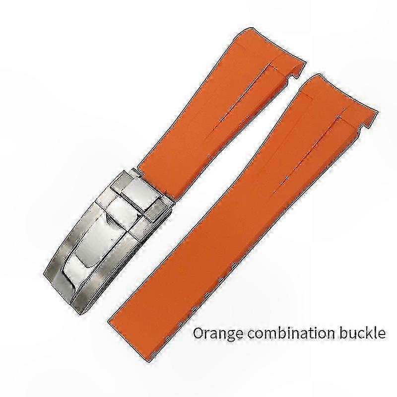 22mm Durable Silicone Watch Band with Adjustable Fit and Deployment Clasp for Sports and Dive Activities