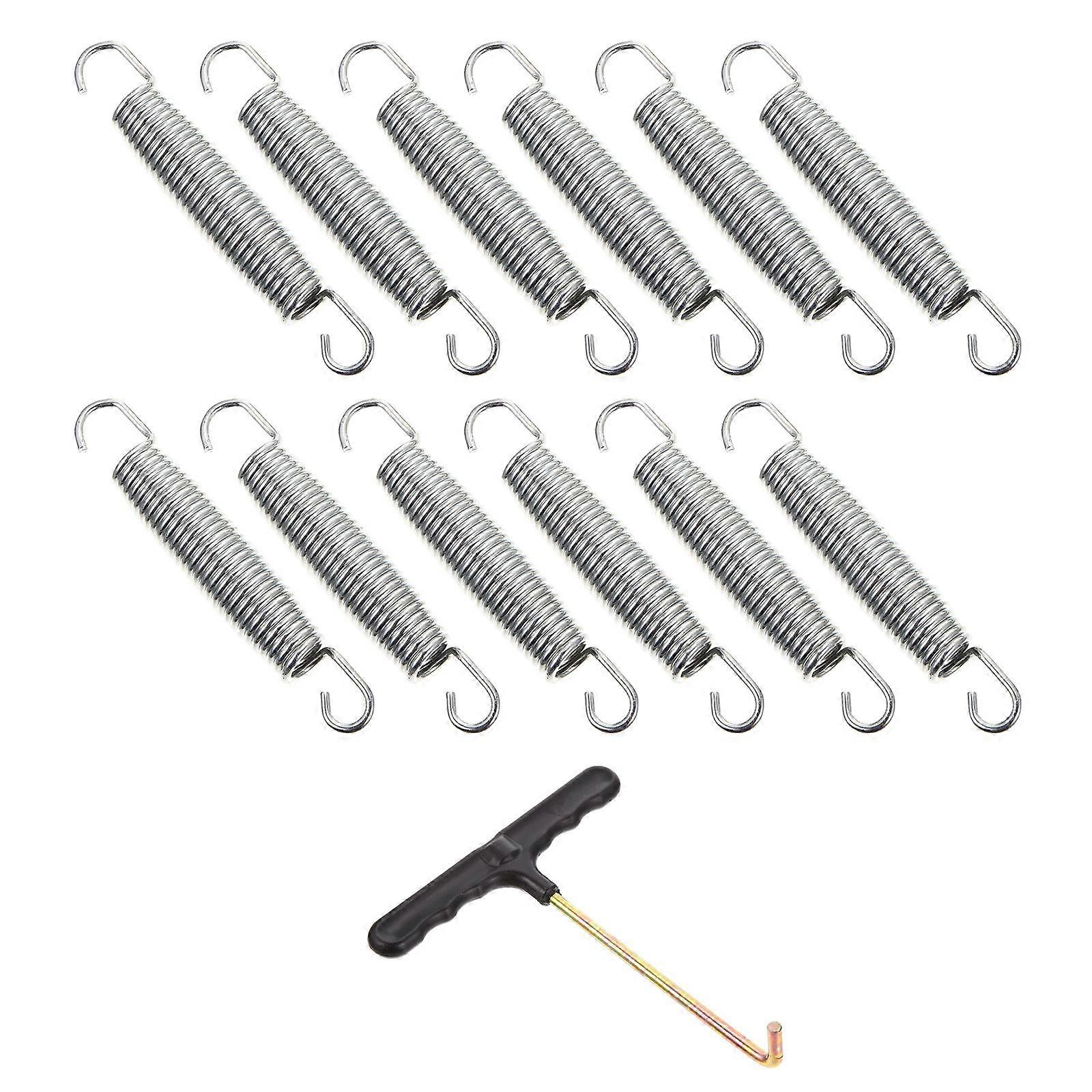 1 Set of Extension Springs Steel Springs with Hooks Tension Springs for Trampoline