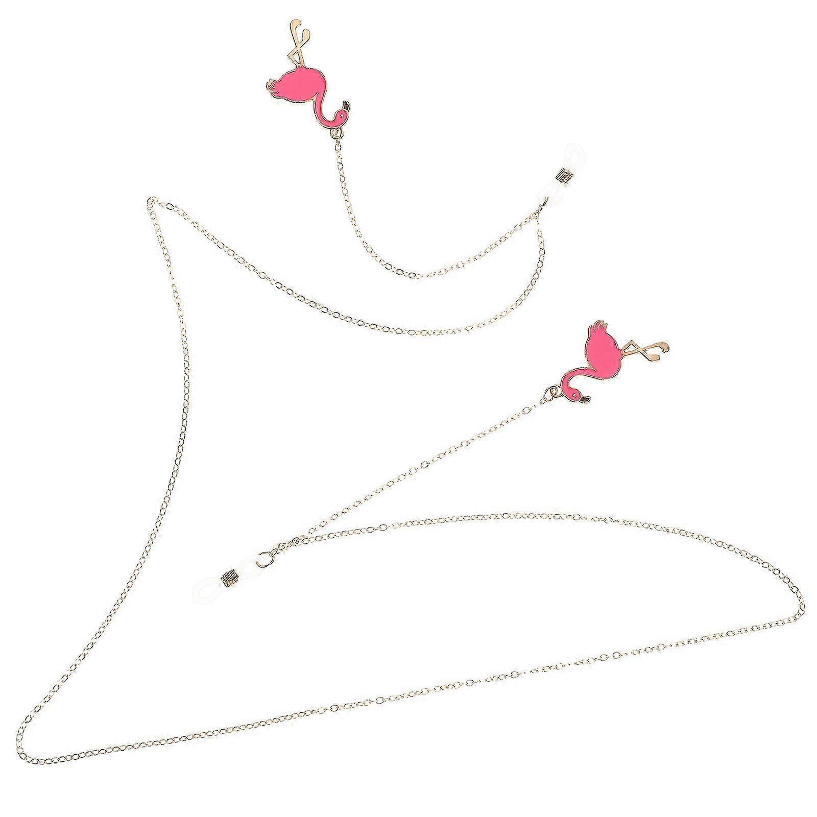 Flamingo Eyeglass Chain Trendy Party Accessory Anti-Drop Hanging Strap 1Pack