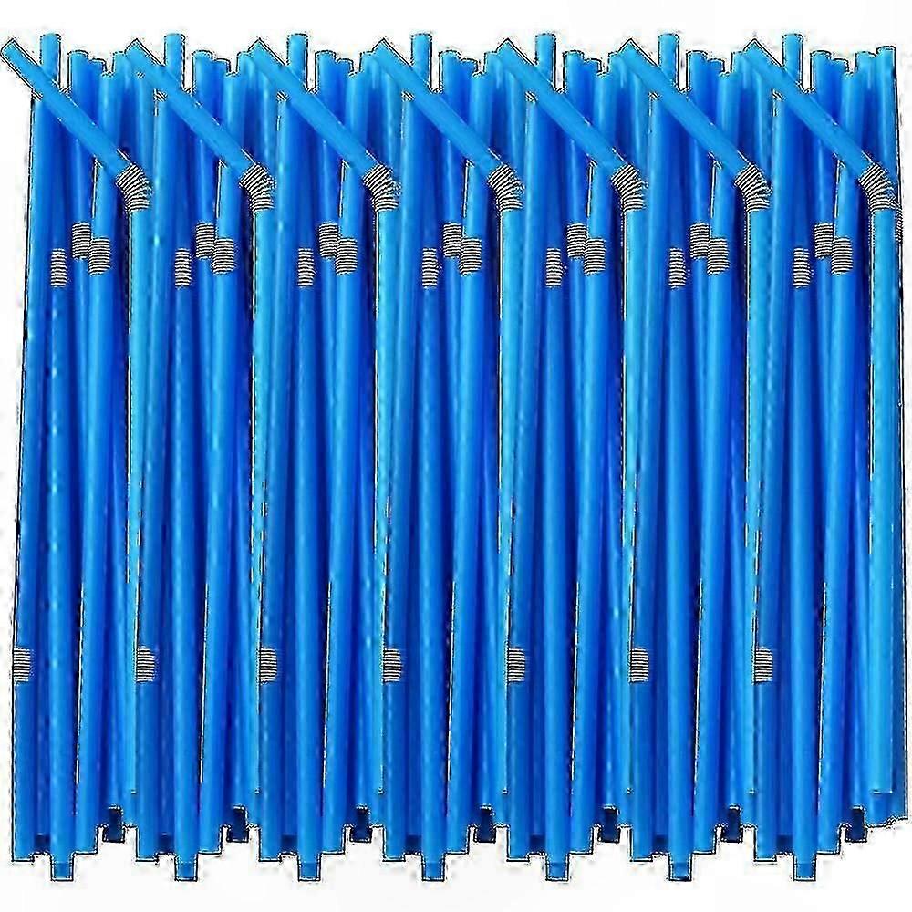 Colorful Bendable Drinking Straws, 200 Pack of Extra-Long Flexible Plastic Straws for Parties and Gatherings