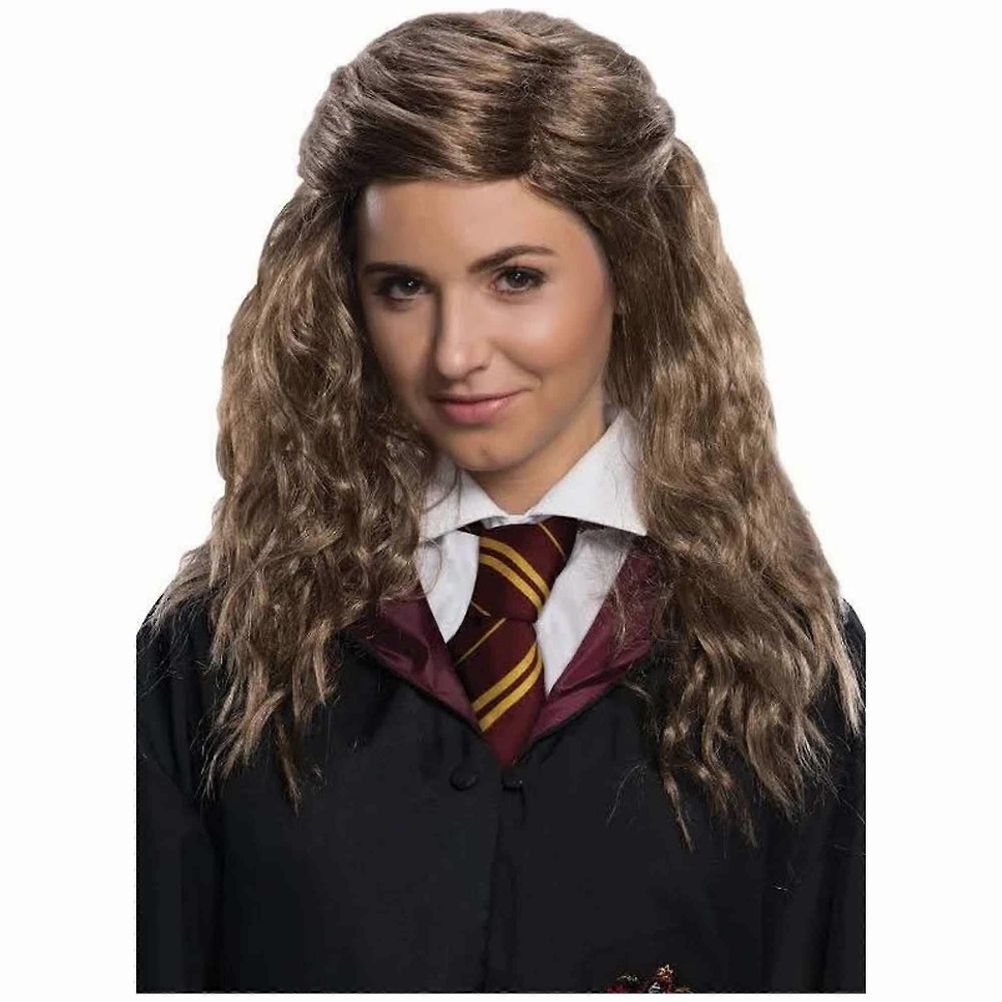Hermione Jean Granger Harry Potter Movie Bushy Brown Adult Womens Costume Wig