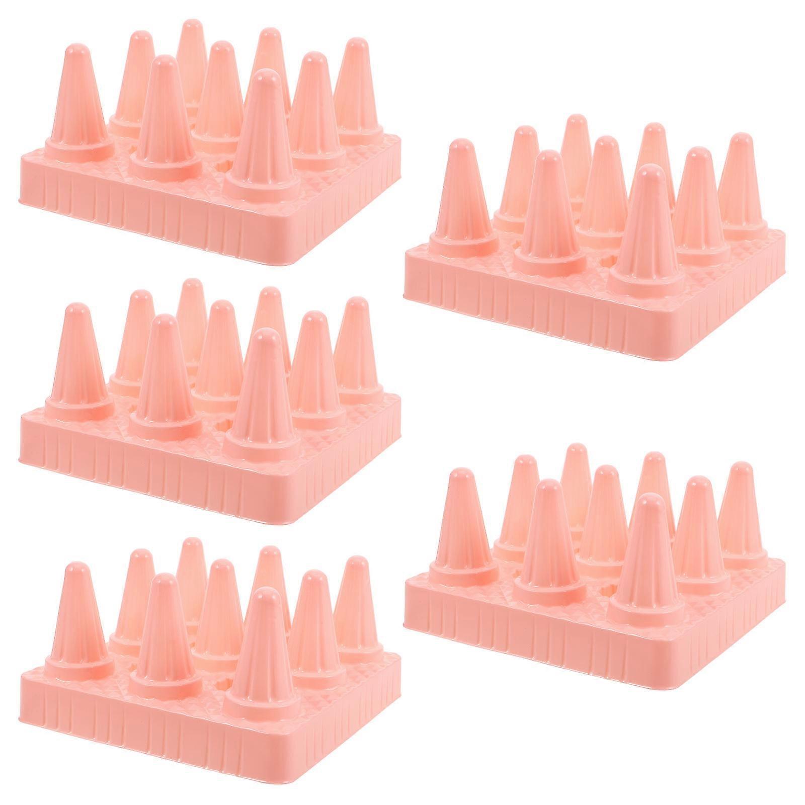 Machine Bottom Stand for Claw Machine Decorative Mat 5Pcs Pink Plastic