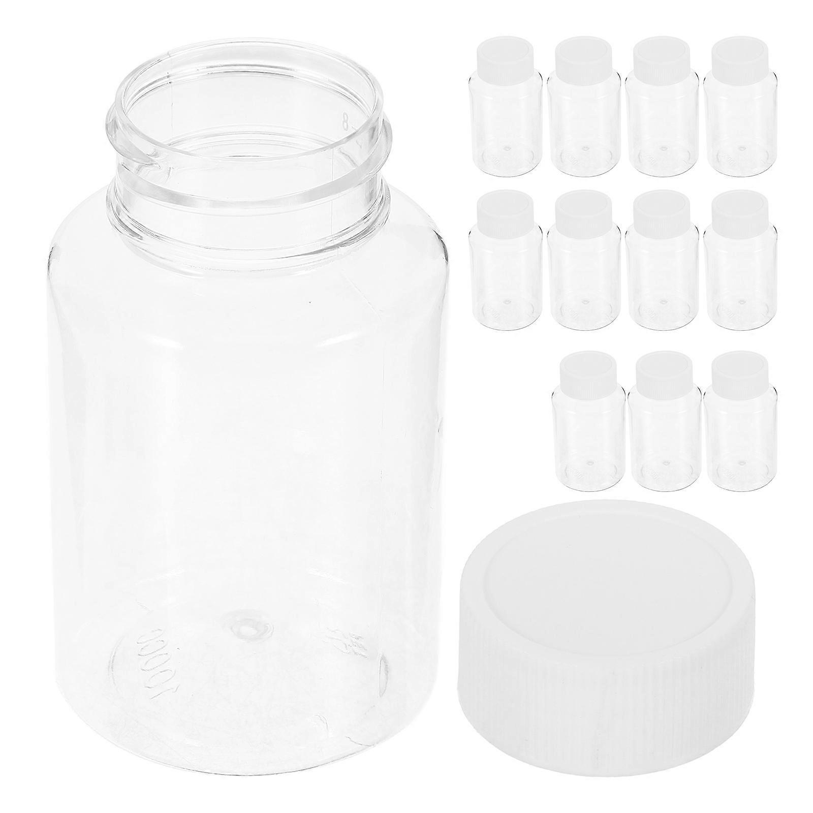 Medicine Storage Organizer Travel Bottle with Cap 48Pcs for Capsule Keeping