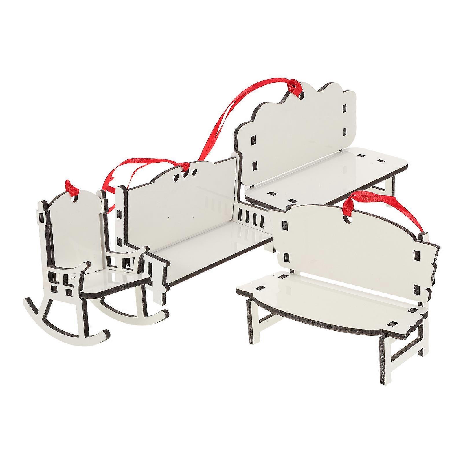 Wooden Sublimation Bench for DIY Decoration 25Pcs Kit