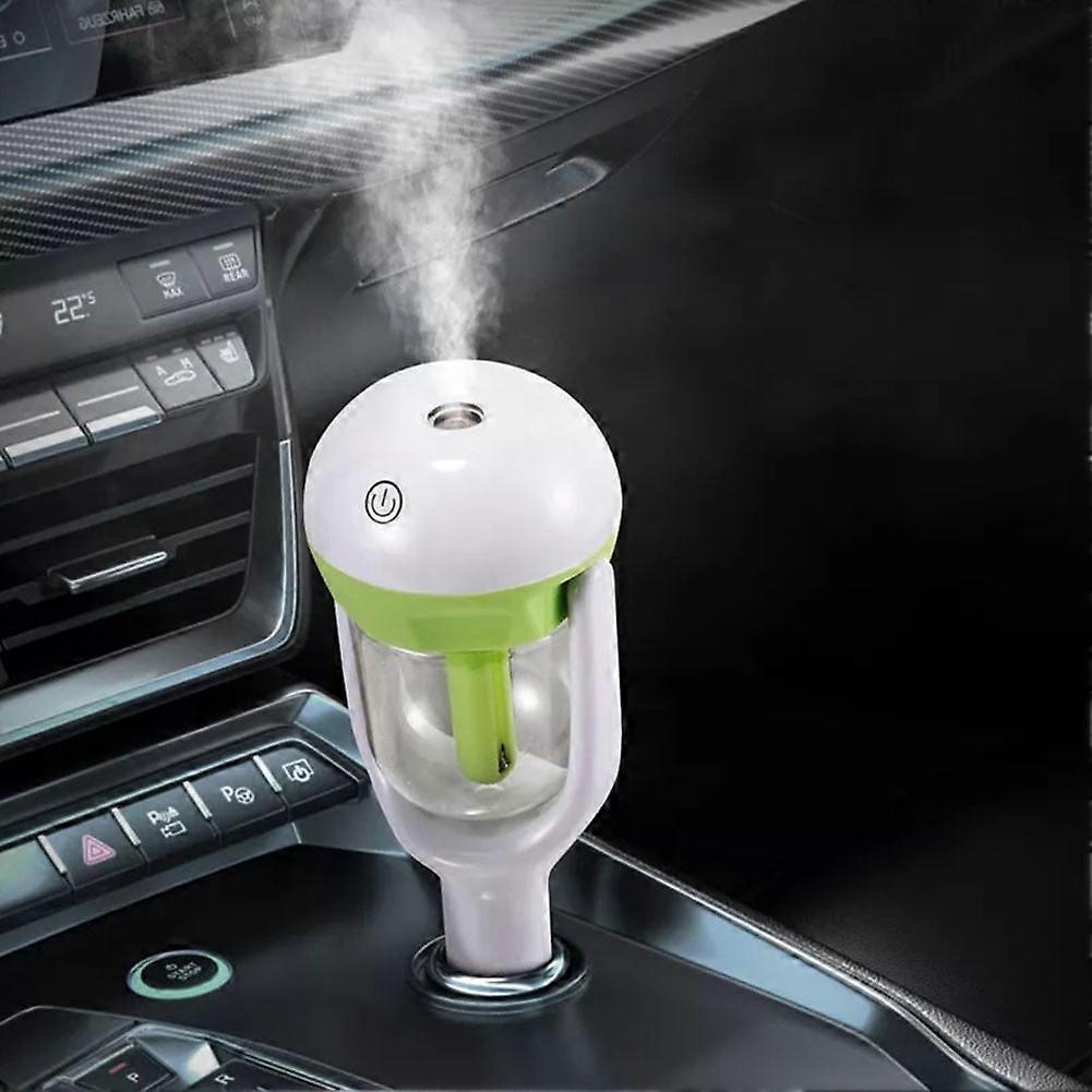 SOFEIYA Car Mini Steam Air Humidifier Diffuser Essential Oil Diffuser Car Air Perfume, Green box