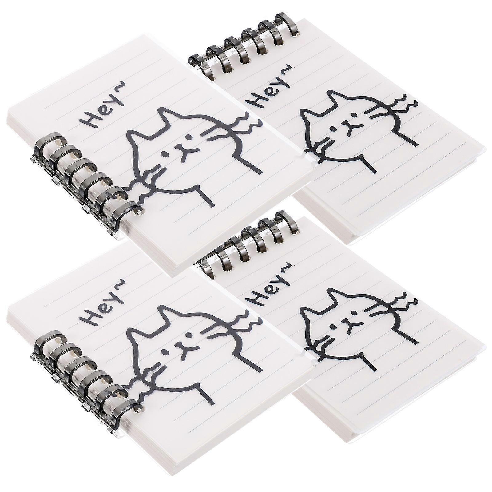 8 Pcs Portable Rectangular Planning Notepads Spiral Notebooks For Students Office Workers Home Use 10.50x7.70x1.00cm Reminder