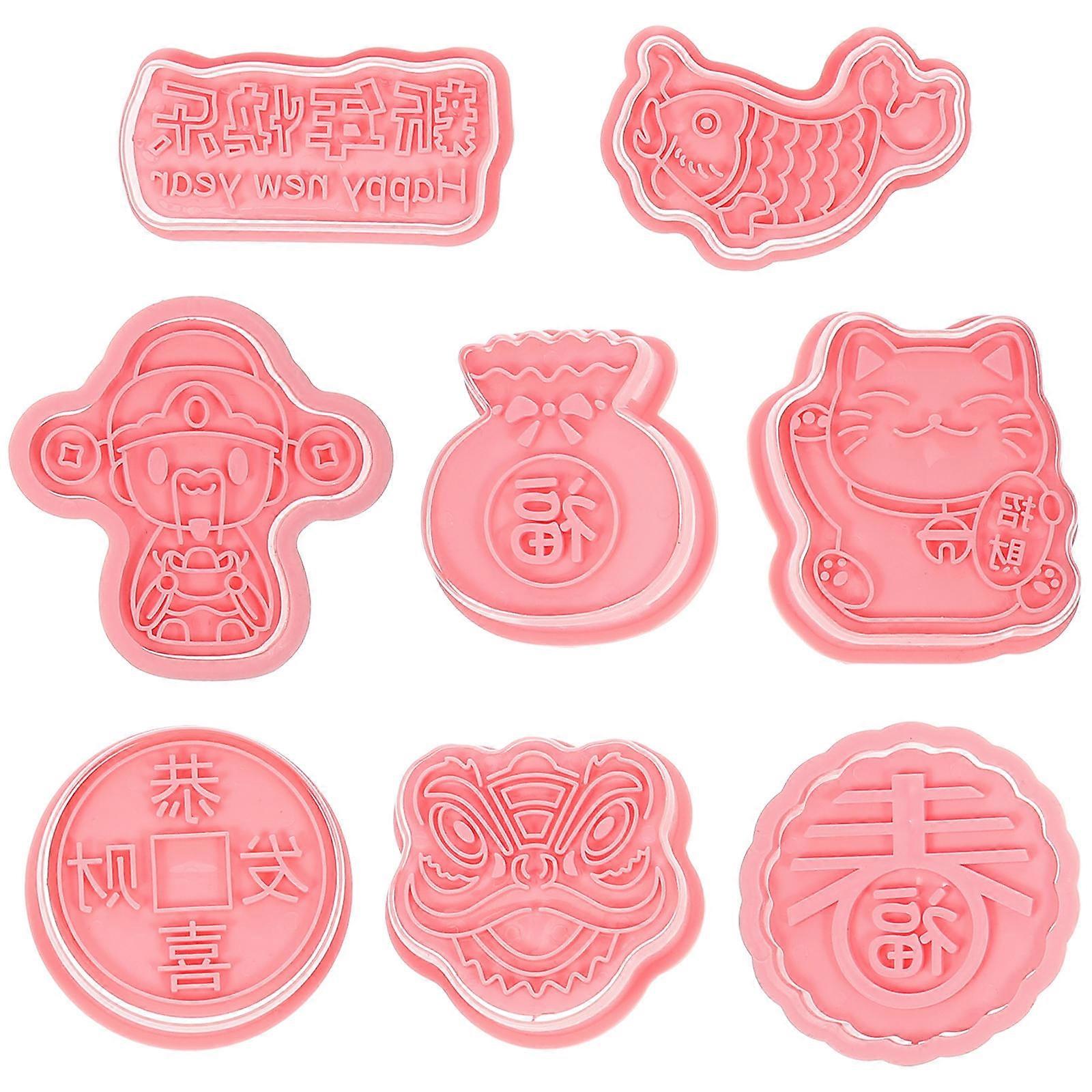 Cutters New Year Cookie Molds for DIY Use 24Pcs Set