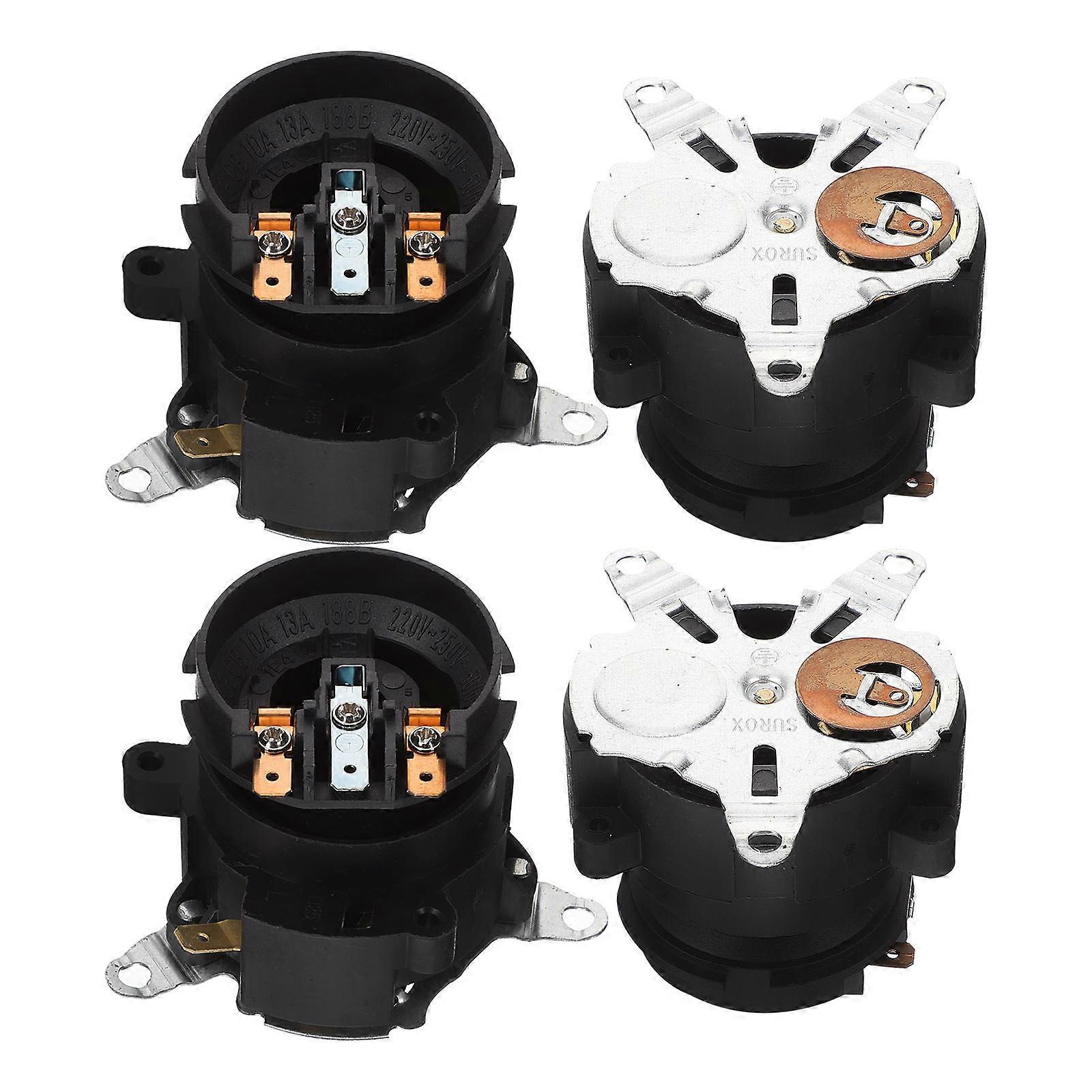 Copper And Plastic Electric Kettle Temperature Control Bases Suitable For Maintenance 4 Sets Black