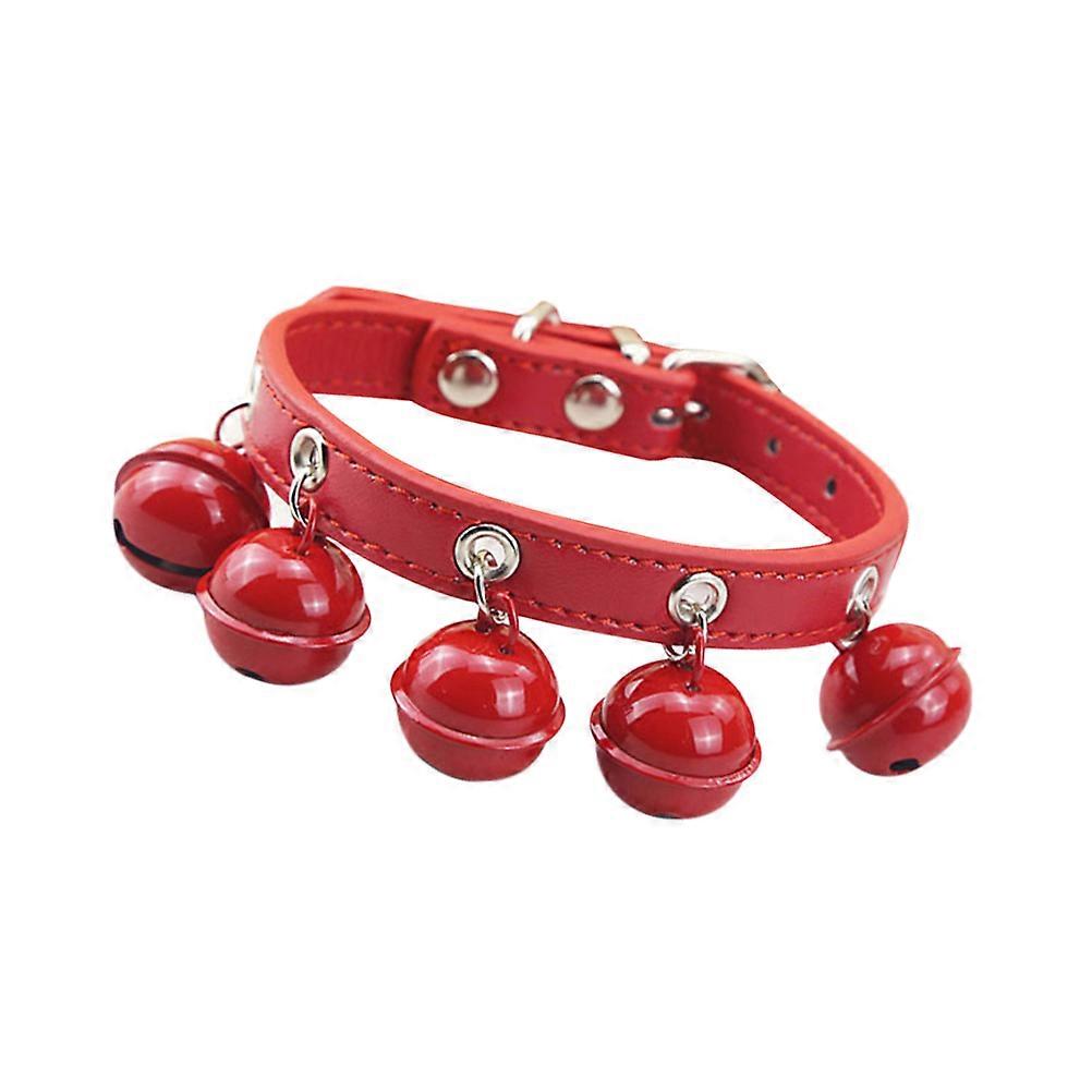 Pet Collar Pulling Rope Leash Strap for Outdoor Use 2Pcs Red