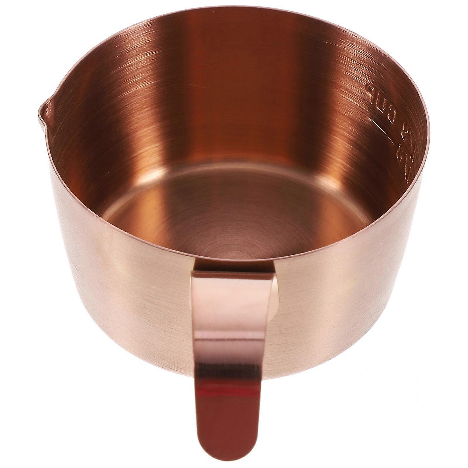 Stainless Espresso Cup Measuring Pitcher For Home Office Barbecues 80Ml In Rose Gold 1Set