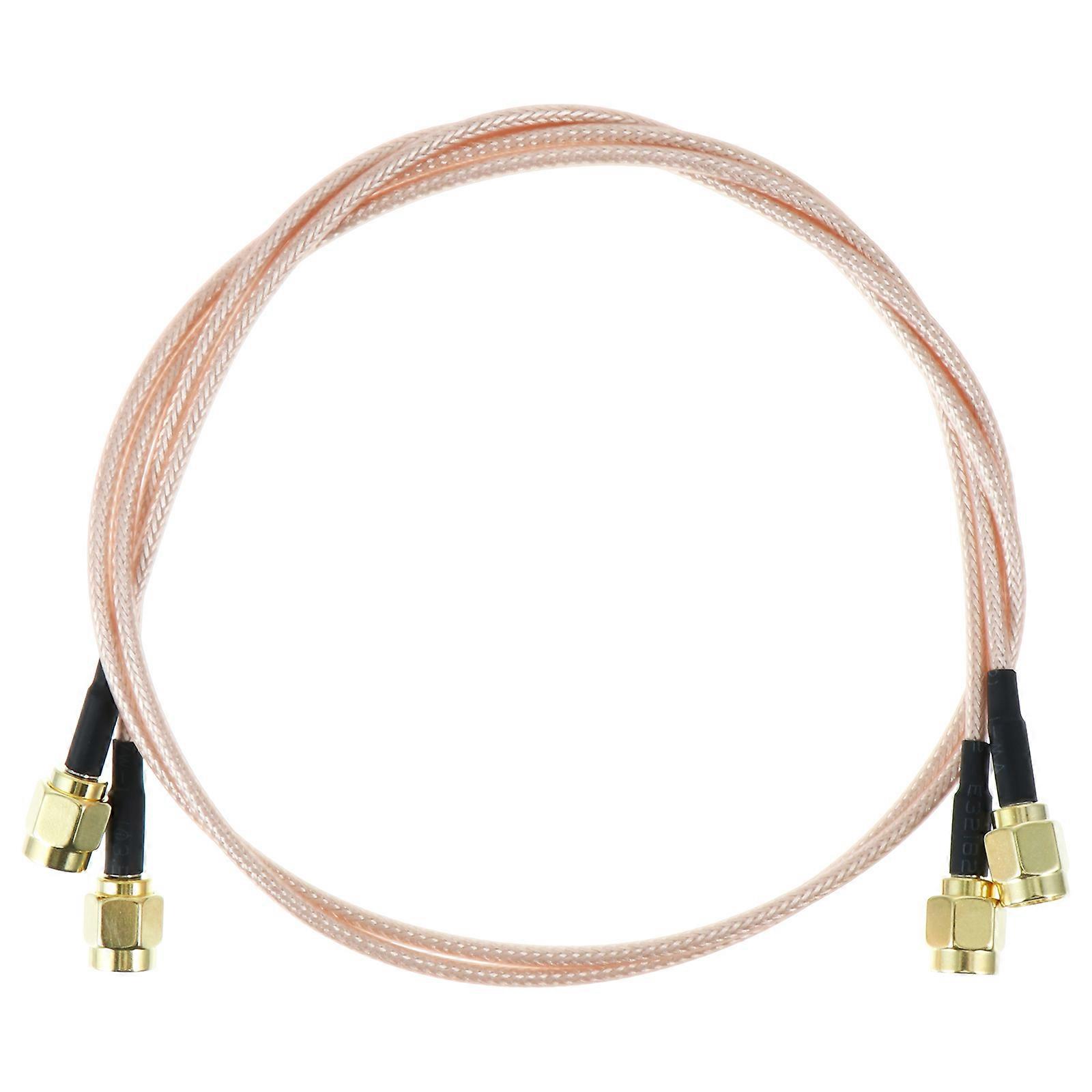 Sma Connector Cable Connection High Temperature Resistance Copper 50cm 2Pcs