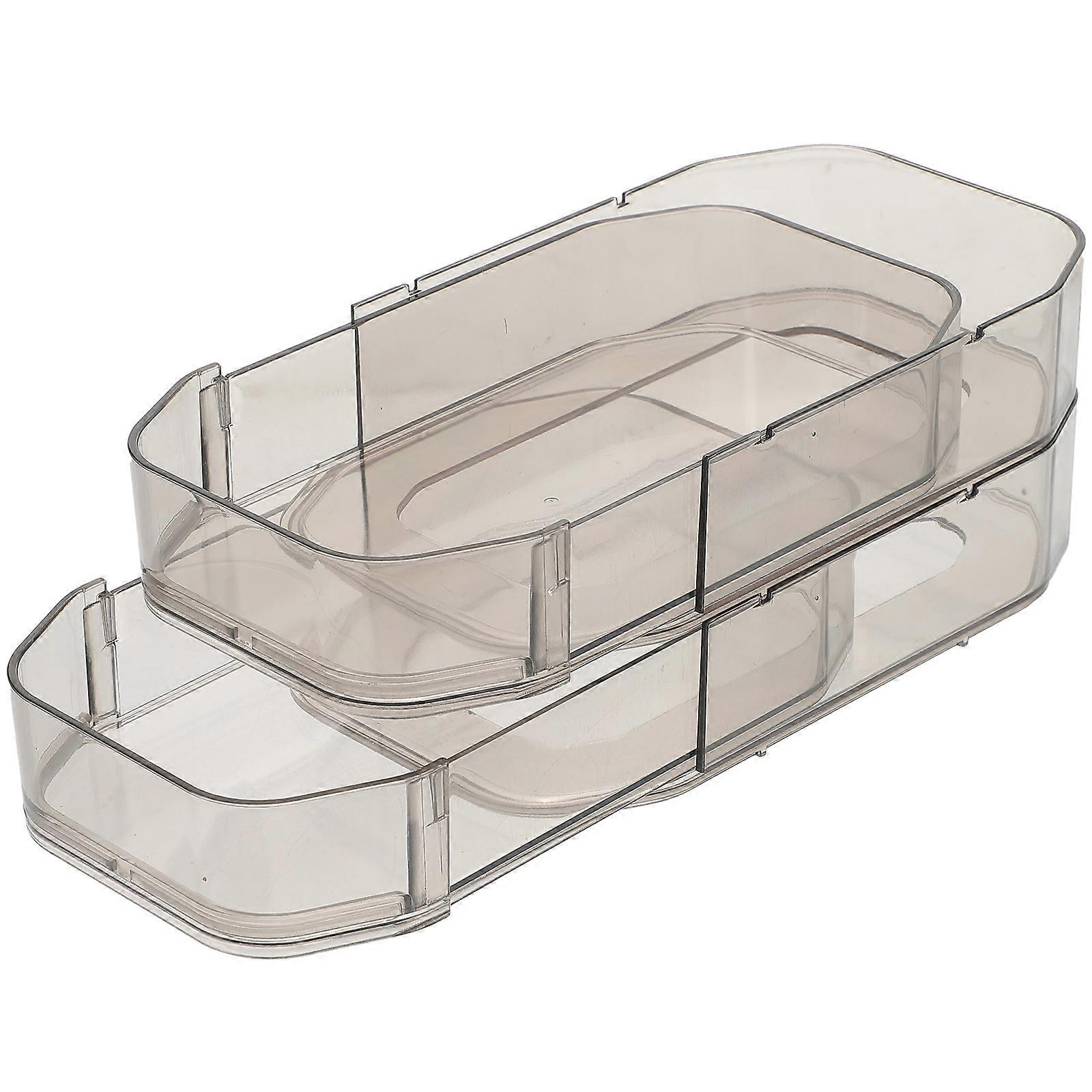 Office Storage Case Drawer Style Box for Home 2Pcs Practical Organizer