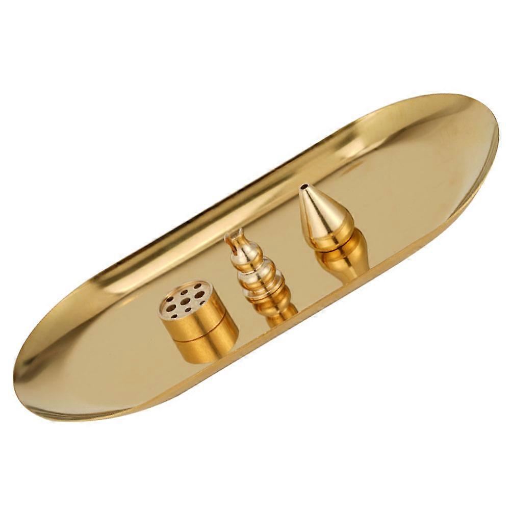 Brass Incense Burner Tray for Home Use with 4Sets Included