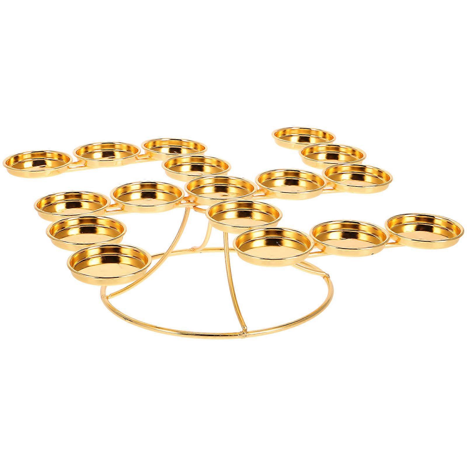Multicandle Design Golden Candlestick Home Altars Spiritual Atmosphere Creation 5 Sets