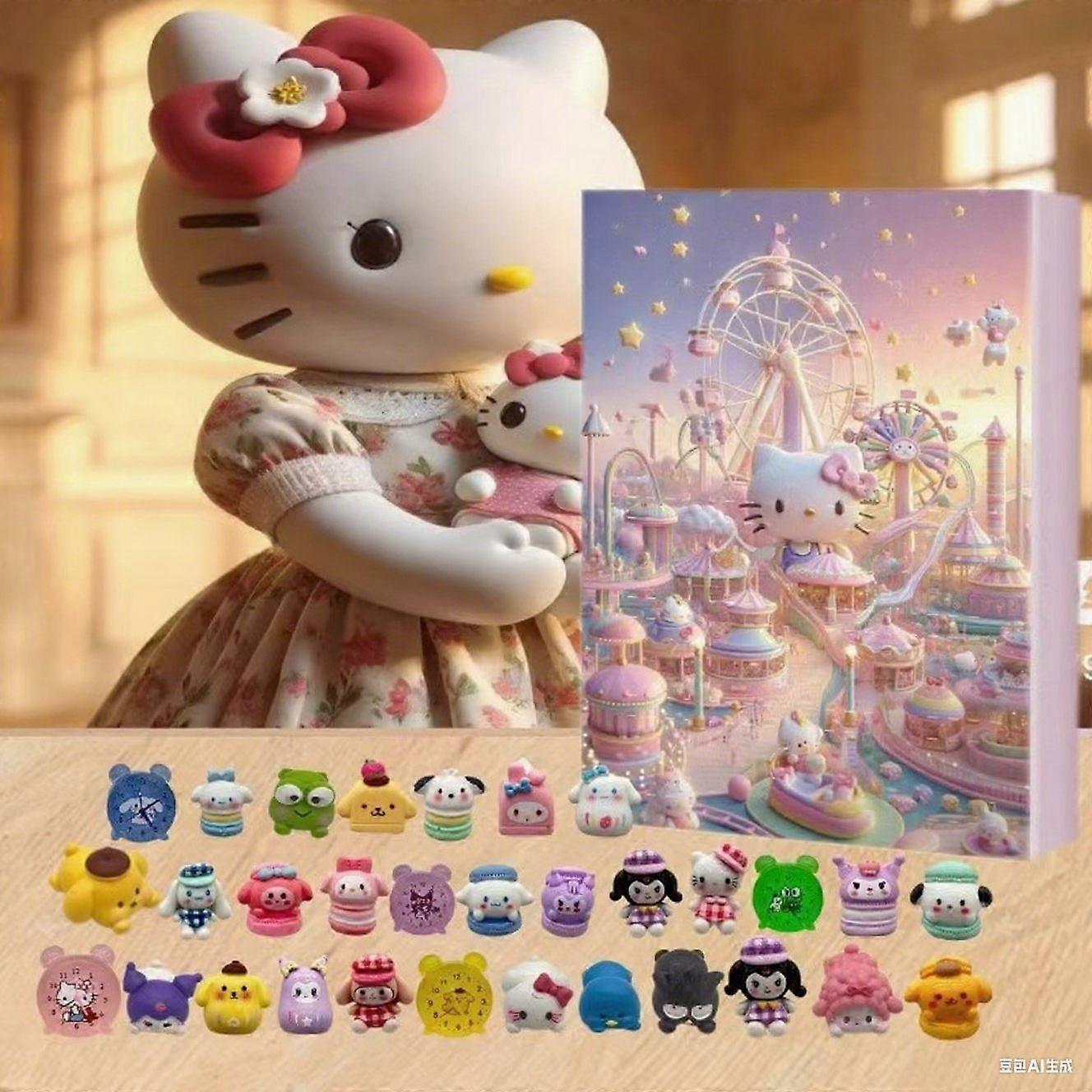 2025 Sanrio Hello Kitty Countdown Calendar Box Sanrio 24 Hole Fun Christmas