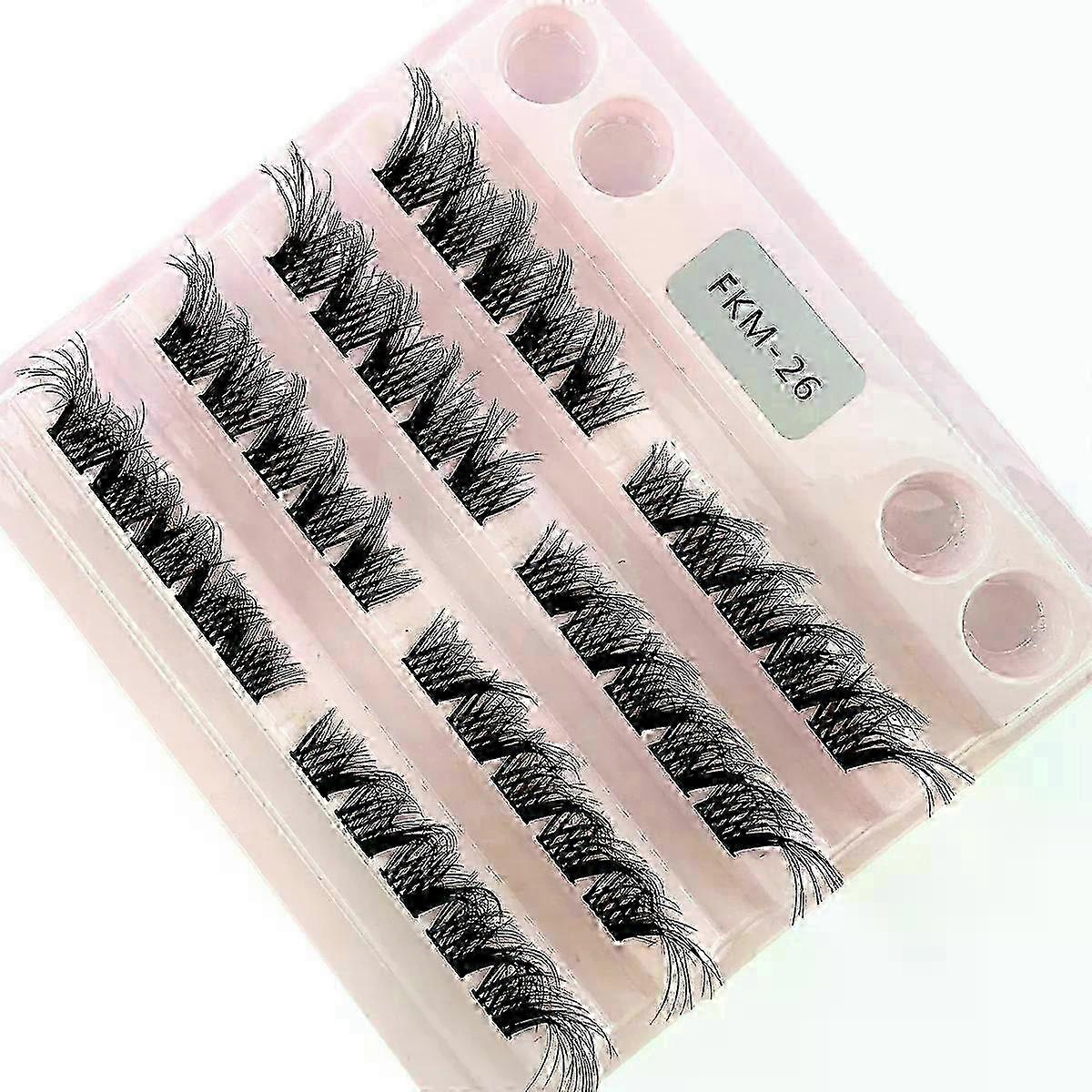 Mix 3D Fluffy Single Cluster Eyelash Extension Segmented Natural Mink Fox Eye Effect makeup Lashes Individual False eyelashes