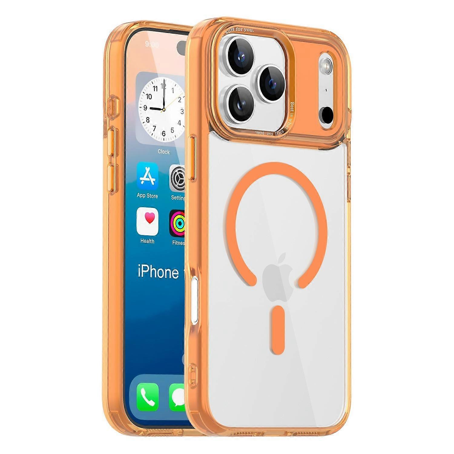 For iPhone 17 Pro Max Case Compatible with MagSafe TPU+PC Transparent Phone Cover