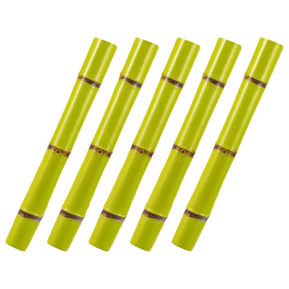 Decorative Artificial Sugarcane Prop for Kids Use 10Pcs Green Plastic