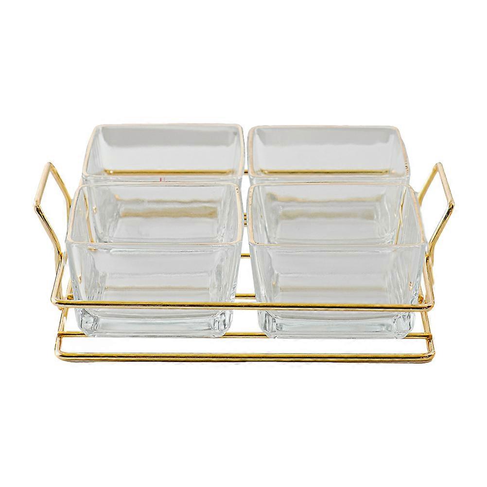 1 Set European Glass Candy Case Ideal For Daily Use And Parties With 22x19.5cm Dimensions