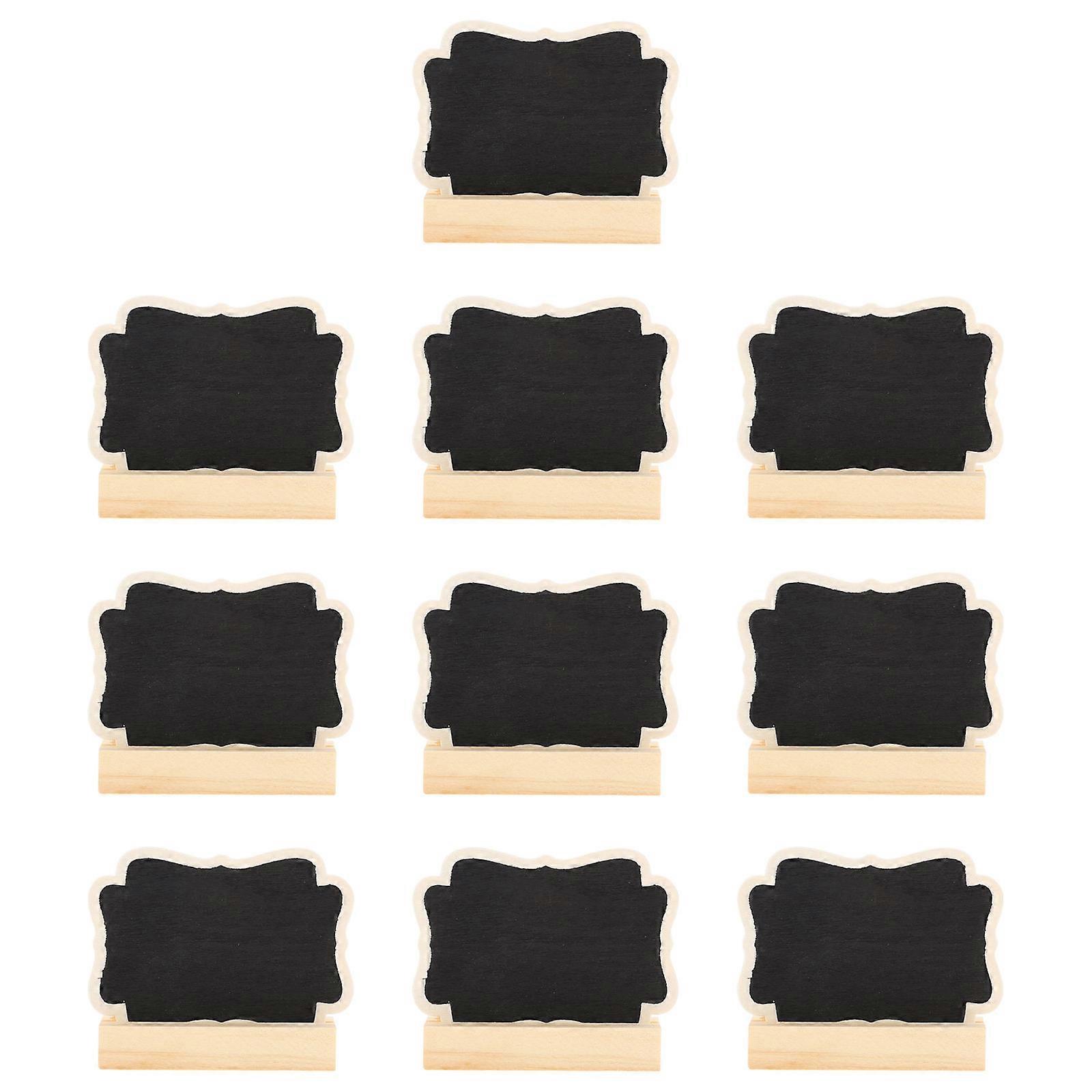 Mini Chalkboard for Decor 30Sets Wooden Desktop Blackboard
