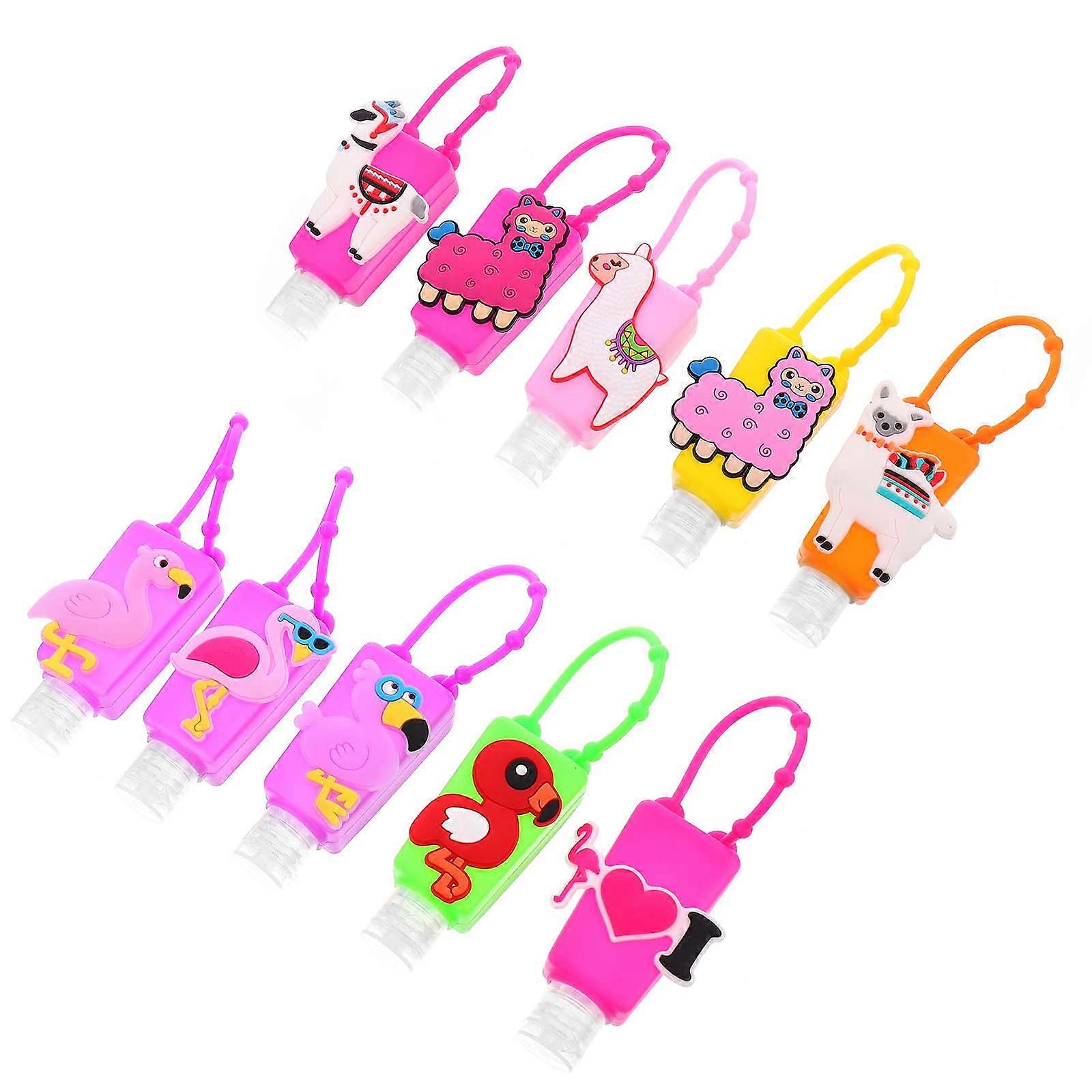 Hand Lotion Bottles with Silicone Covers for Storage 10Pcs Assorted Color